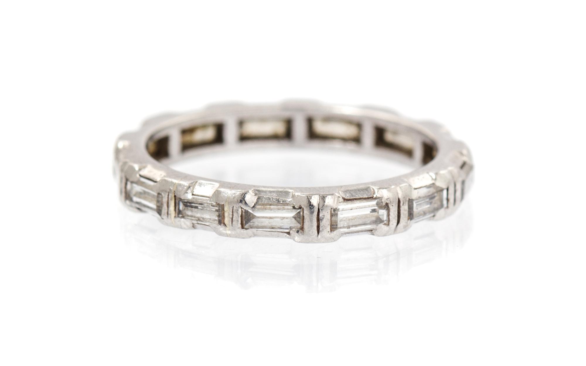 A Platinum and Diamond Eternity Band, 2.40 dwts.