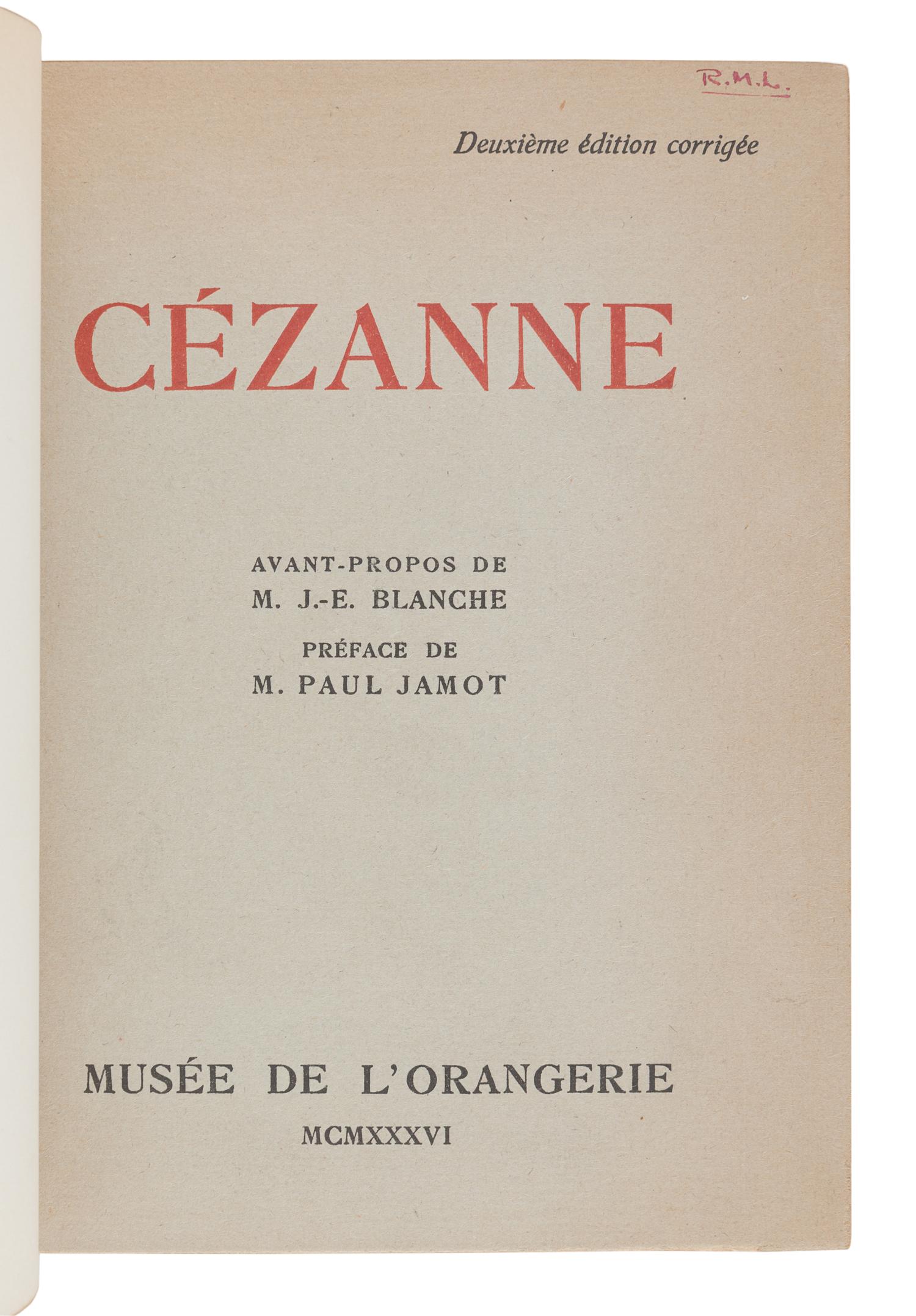 [ART REFERENCE & EXHIBITION CATALOGUES]. A group of 4 reference works and exhibition catalogues about French artists, comprising: