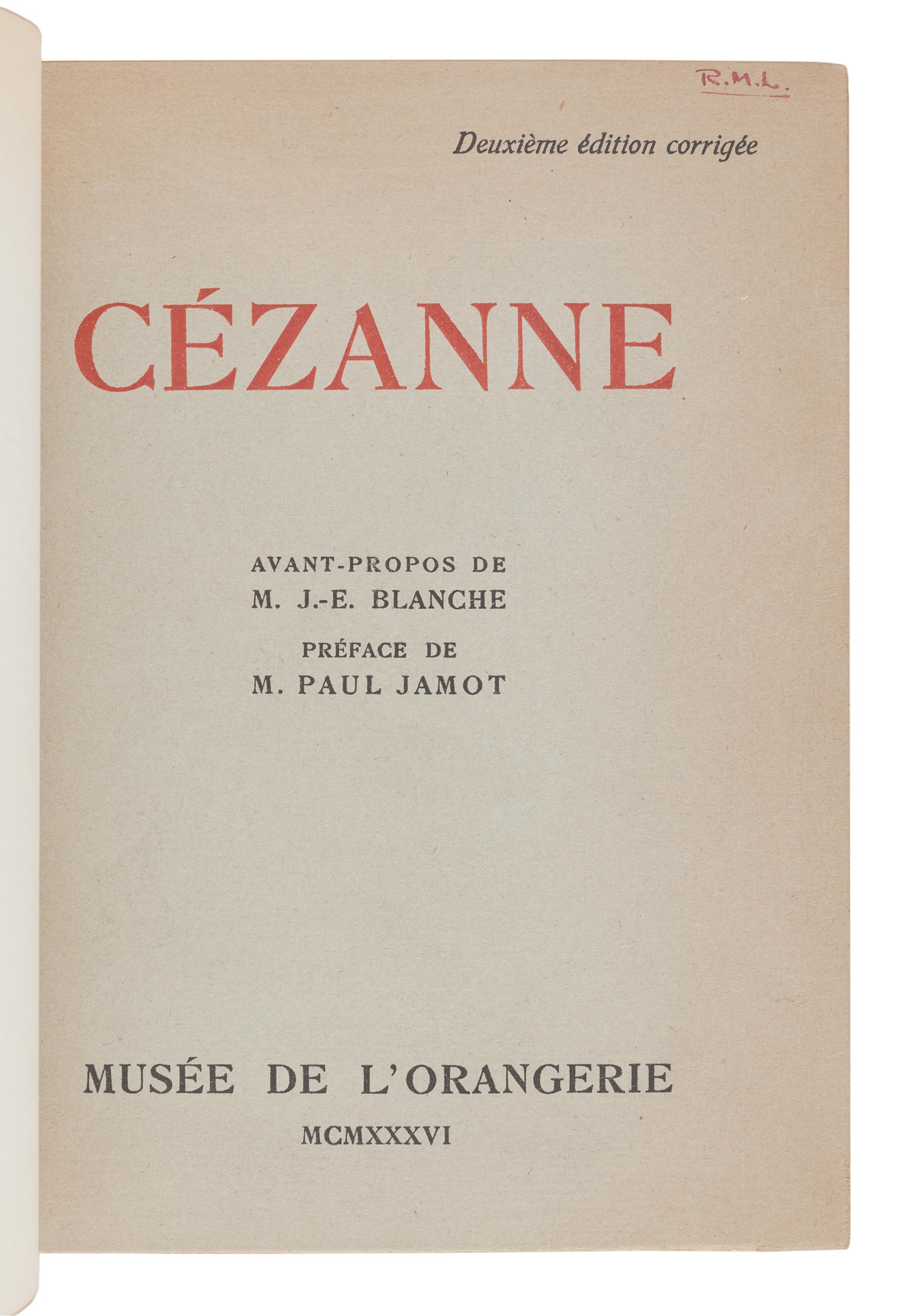 [ART REFERENCE & EXHIBITION CATALOGUES]. A group of 4 reference works and exhibition catalogues about French artists, comprising: