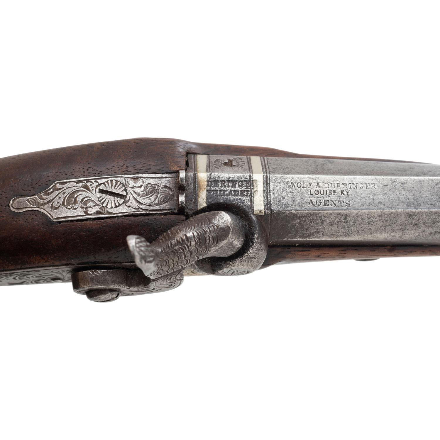 Rare Wolf & Durringer of Louisville Retailer Marked Henry Deringer Pistol