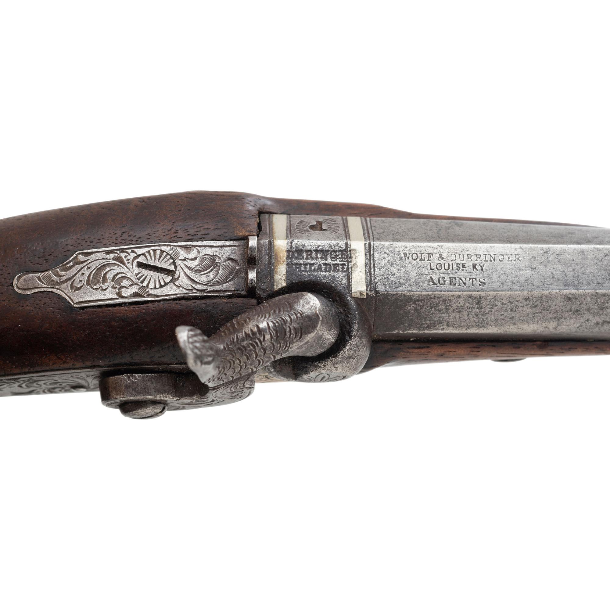 Rare Wolf & Durringer of Louisville Retailer Marked Henry Deringer Pistol