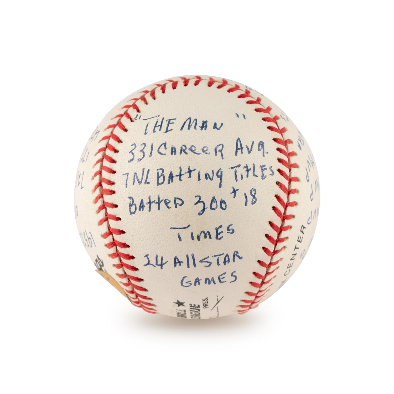 A Stan Musial Multi Career Achievement/Stat Inscribed Signed Autograph Baseball