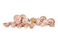 A Collection of English Transferware Tea and Dinner Articles