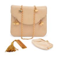 Judith Leiber Lizard Skin Shoulder Bag