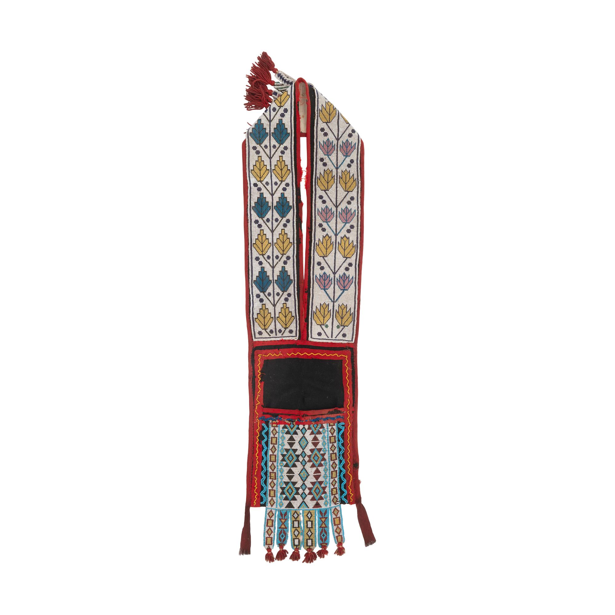 Anishinaabe Child's Loom Beaded Bandolier Bag