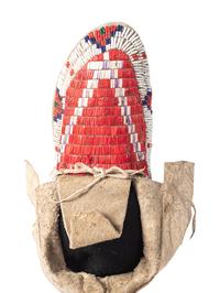 Sioux Quilled and Beaded Hide Moccasins