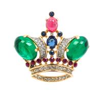 A Trifari Cabochon Brooch.