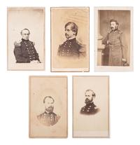 [CIVIL WAR]. 10 CDVs of Union and Confederate generals, many from the Western Theater.