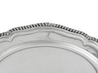 Four English Engraved Silver Lozenge Form Vegetable Dishes