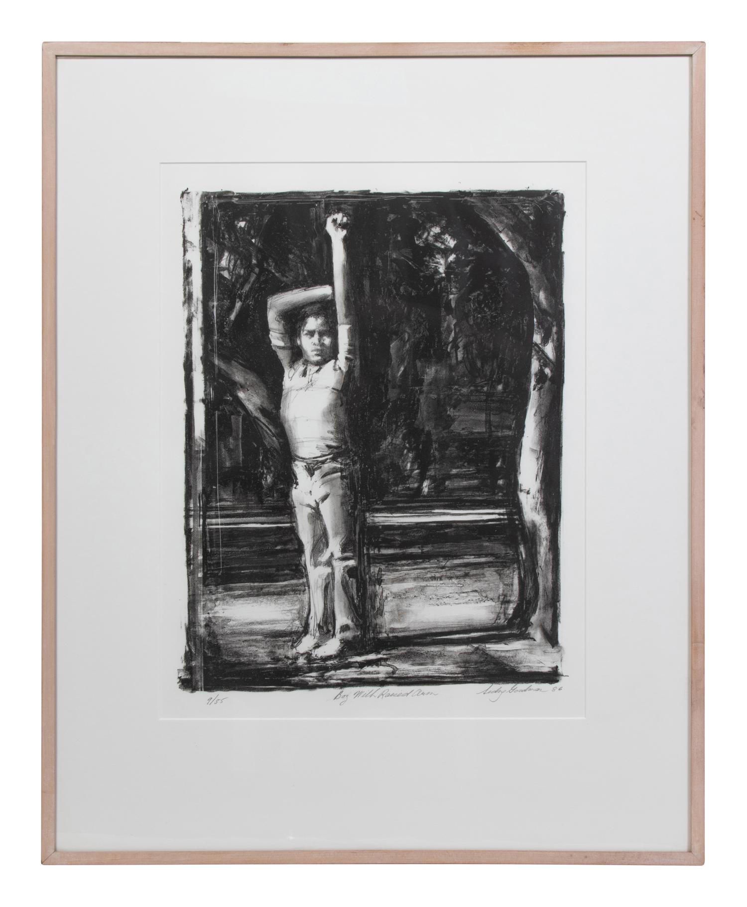 Boy with Raised Arm