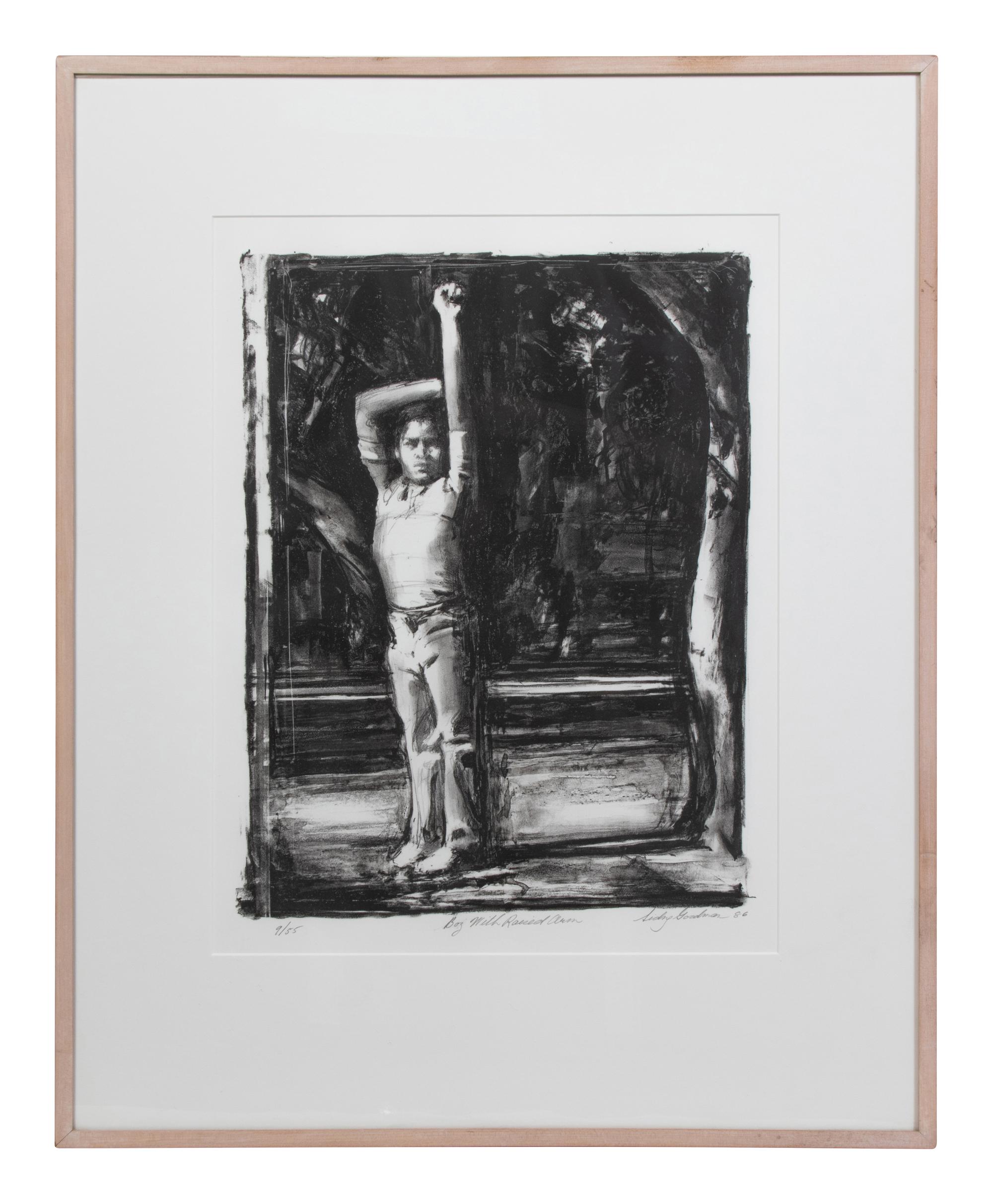 Boy with Raised Arm