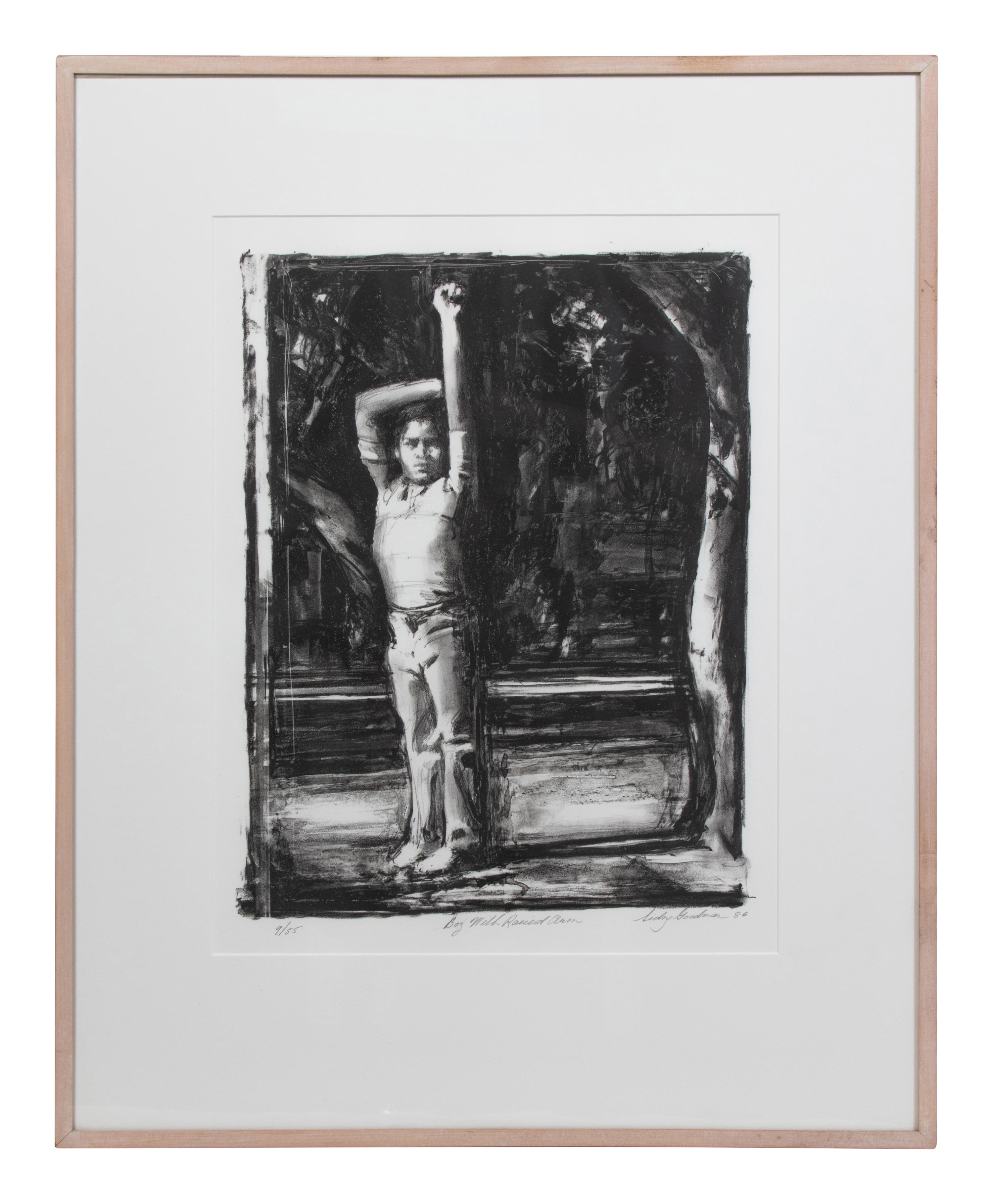 Boy with Raised Arm