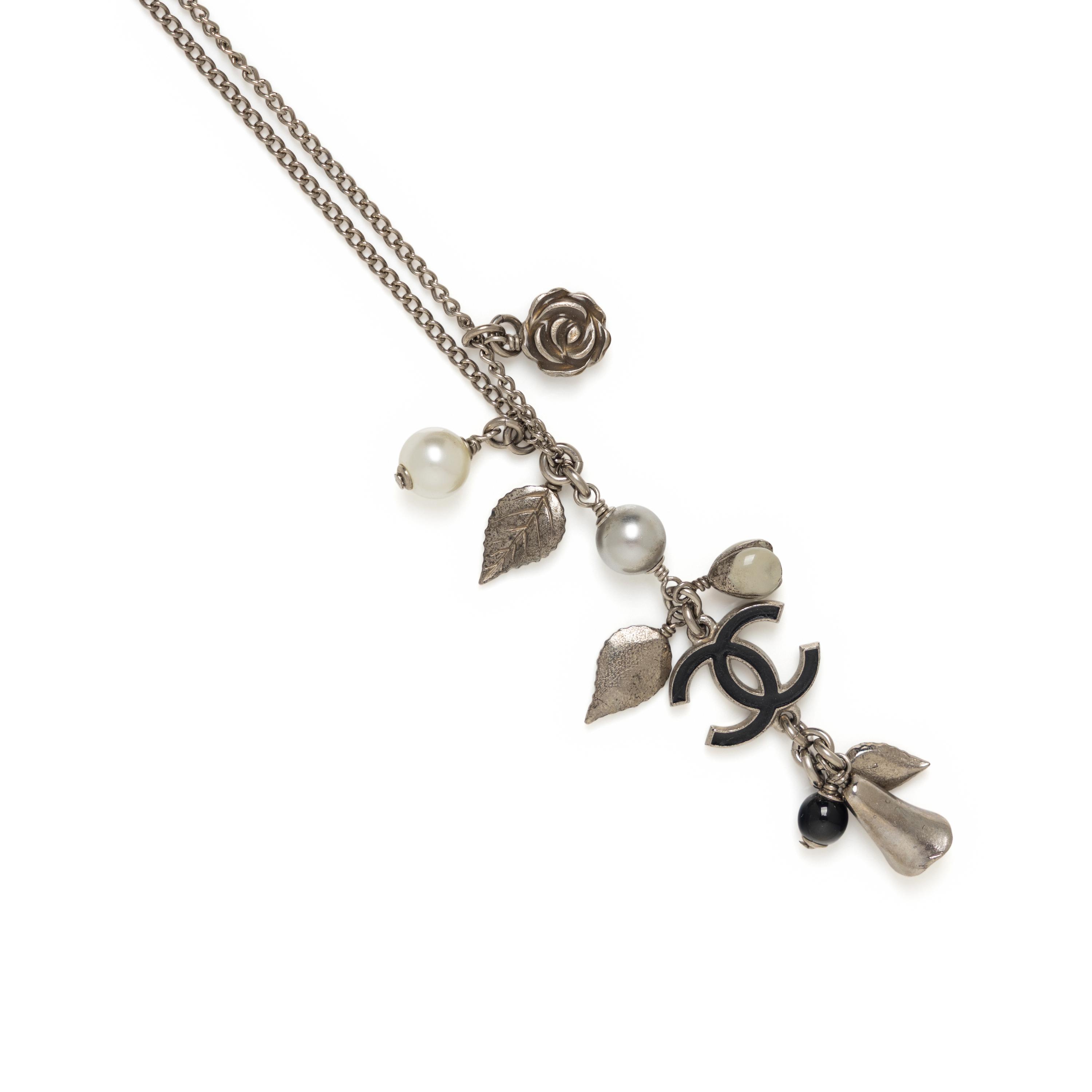Chanel, Floral Charm Necklace