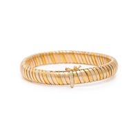 BICOLOR GOLD NECKLACE AND BRACELET