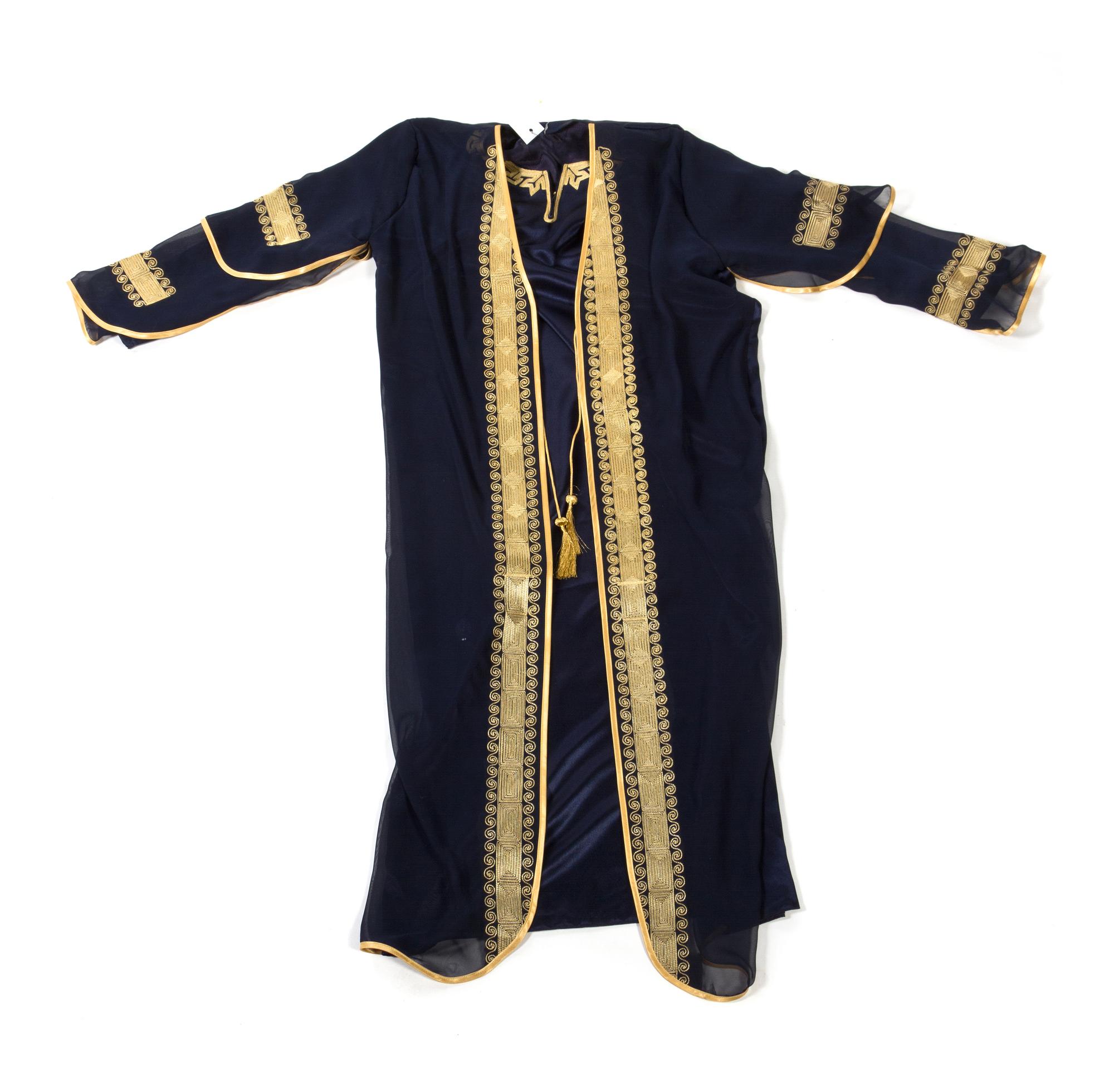 Three Middle Eastern Garments Approximate length of first mentioned 54 inches. — 20TH CENTURY