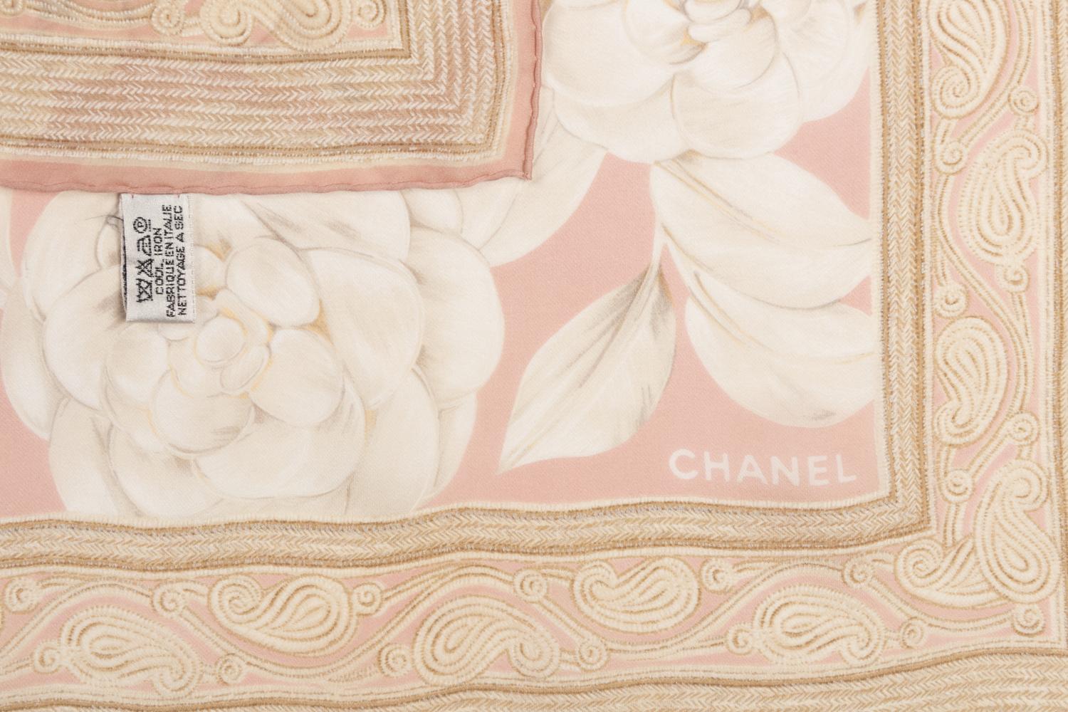 Three Chanel Silk Scarves