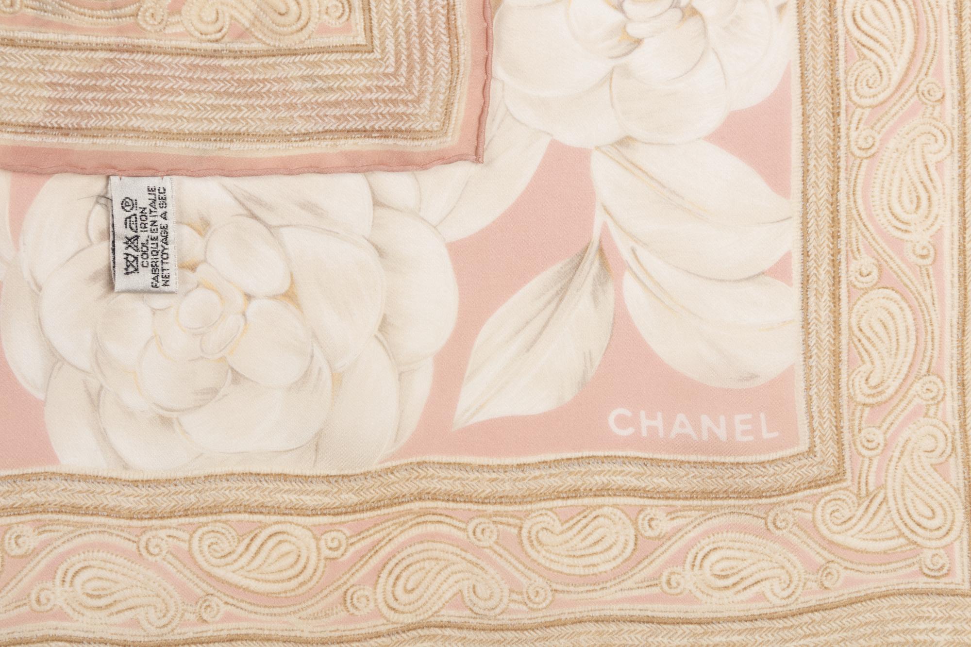 Three Chanel Silk Scarves