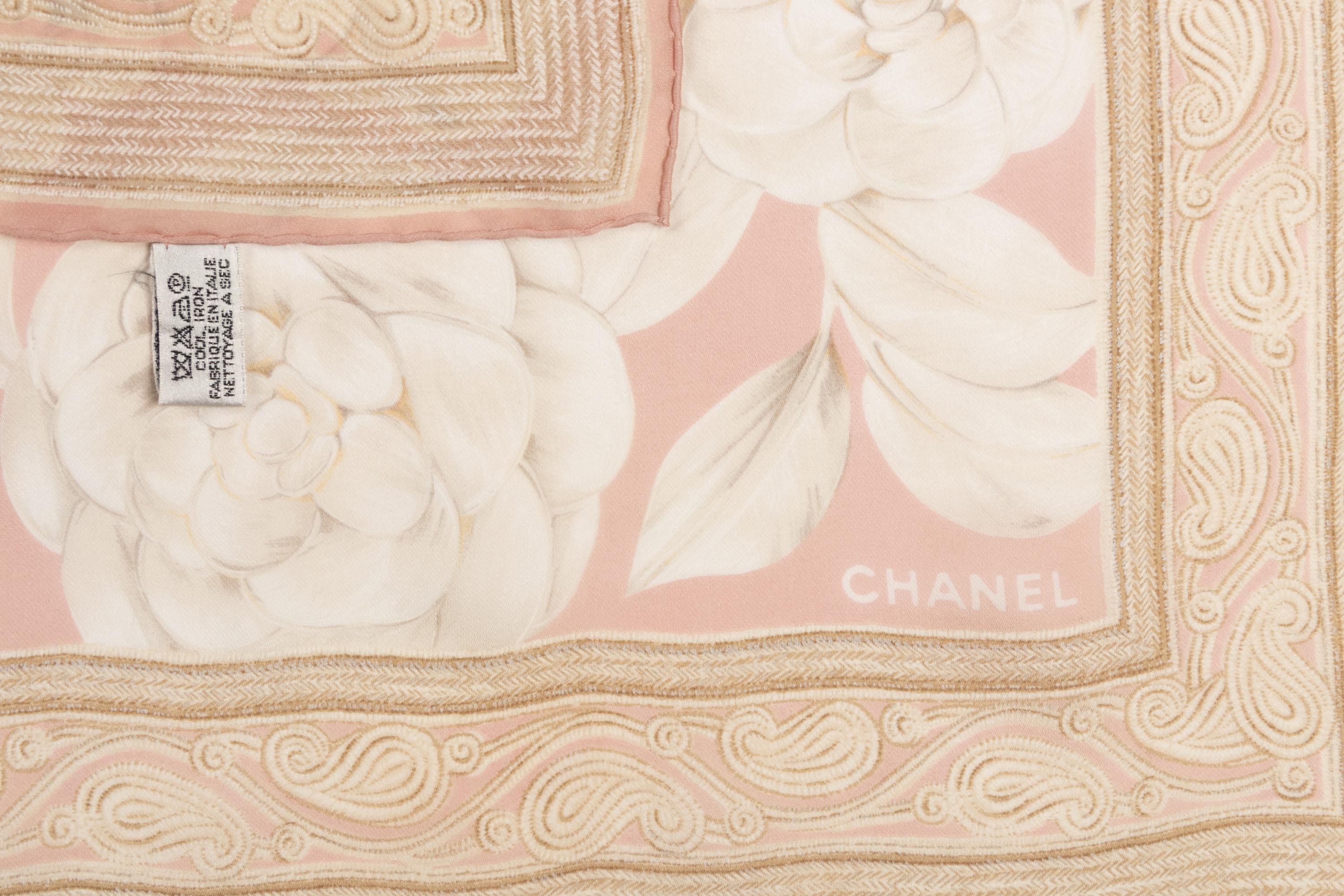 Three Chanel Silk Scarves