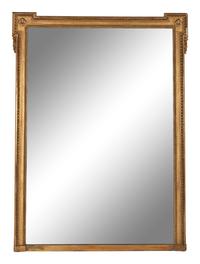 A Large French Giltwood Mirror