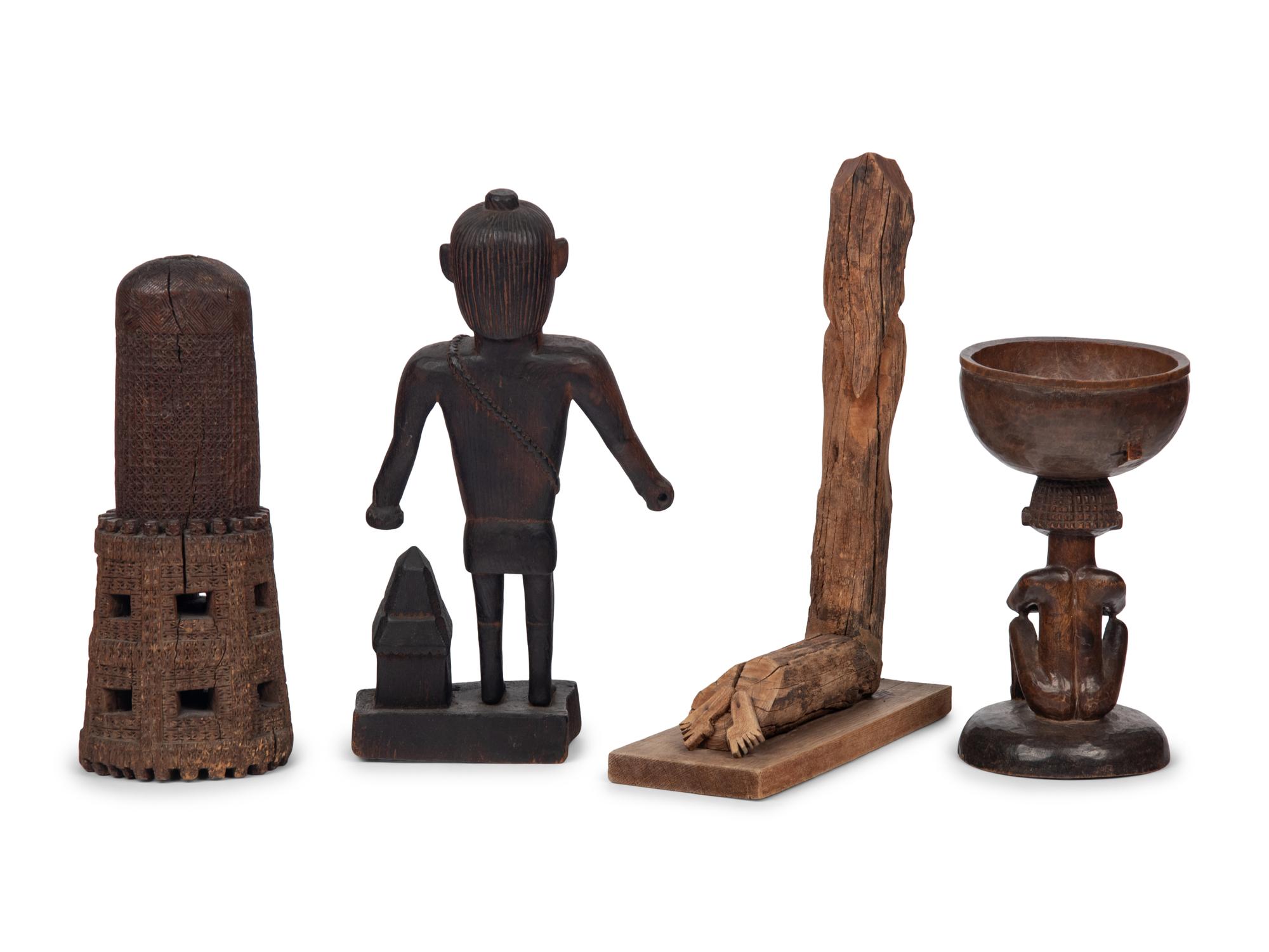 A Group of African Carved Figures