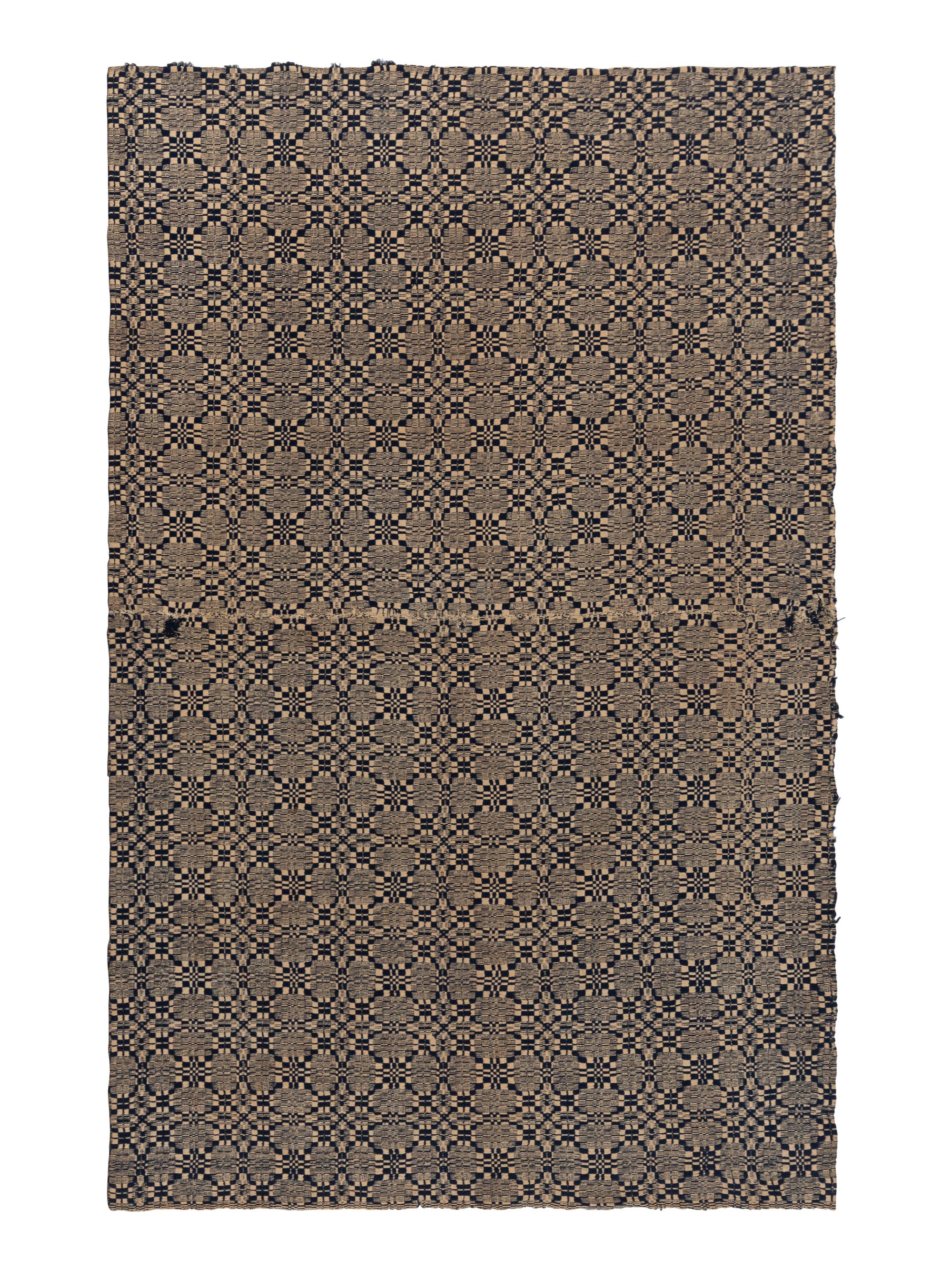 Three Cotton and Wool Jacquard Coverlets
