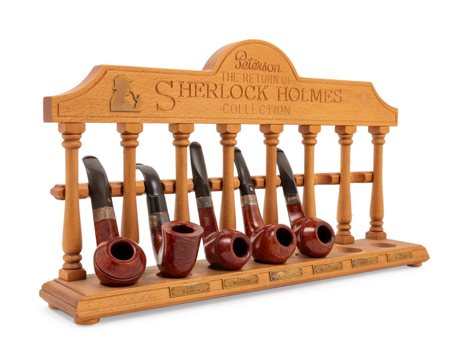 A Collection of Twelve Peterson: Sherlock Holmes Collection Smoking Pipes