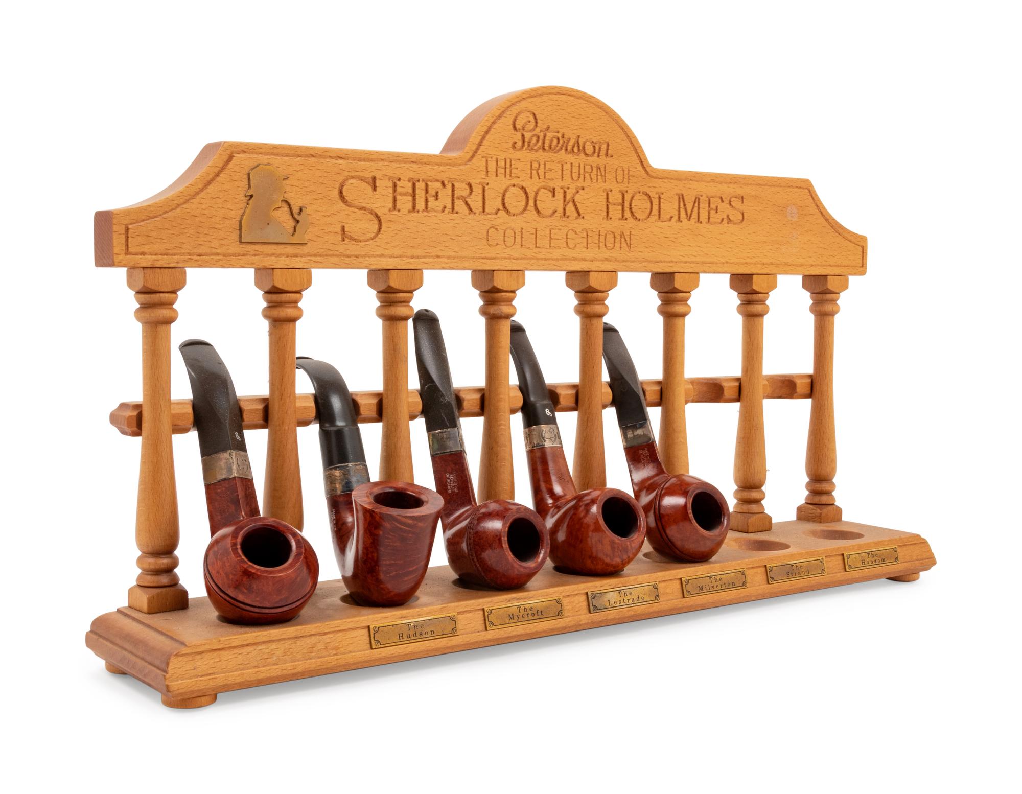 A Collection of Twelve Peterson: Sherlock Holmes Collection Smoking Pipes