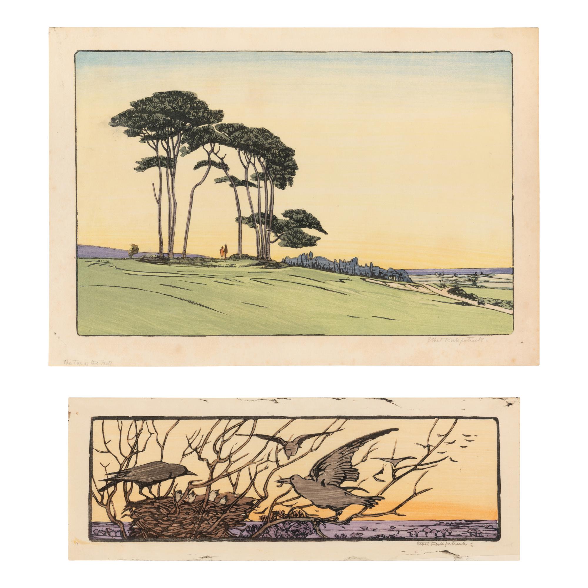 Untitled (Feeding the Young) and The Top of the Hill