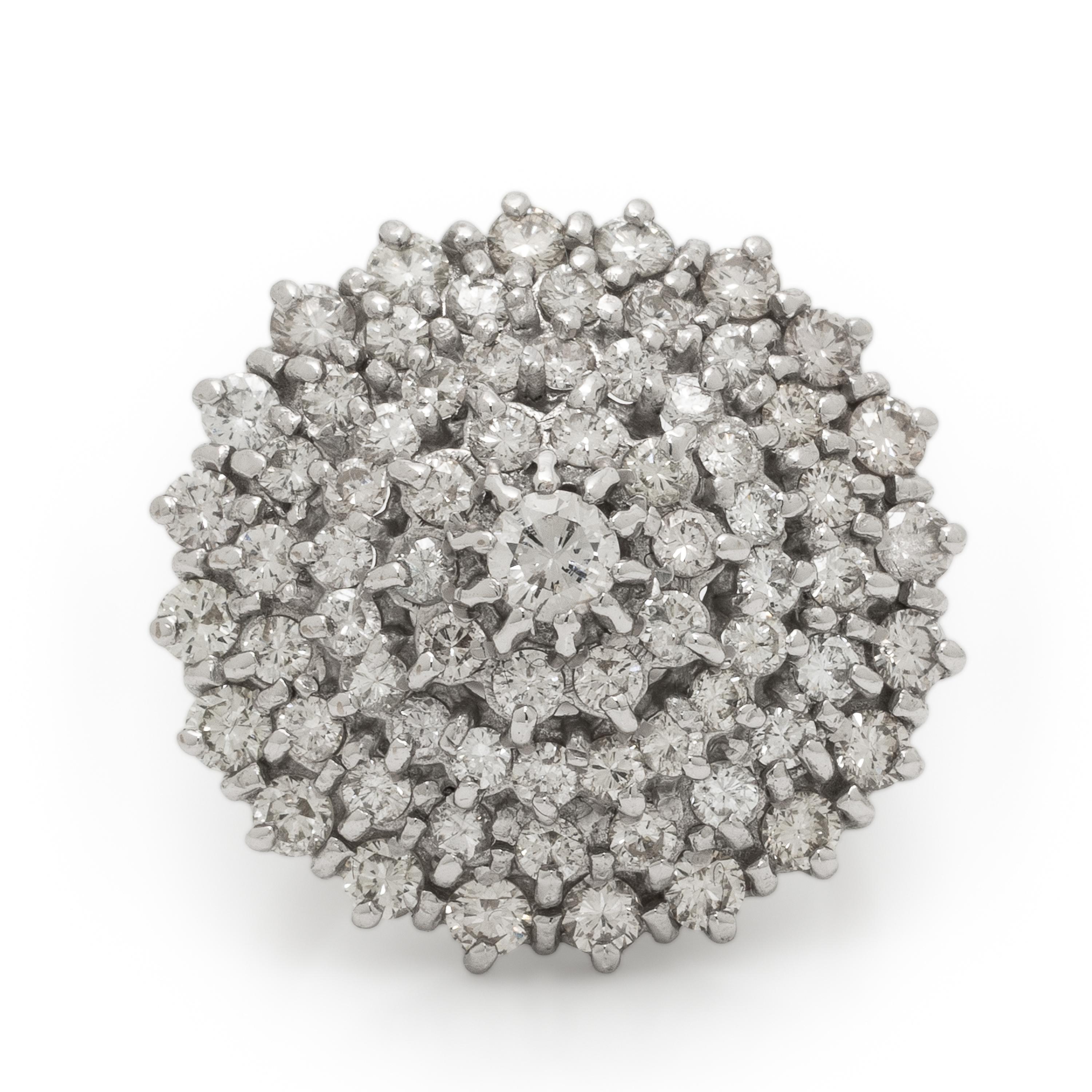 Diamond and White Gold Ring