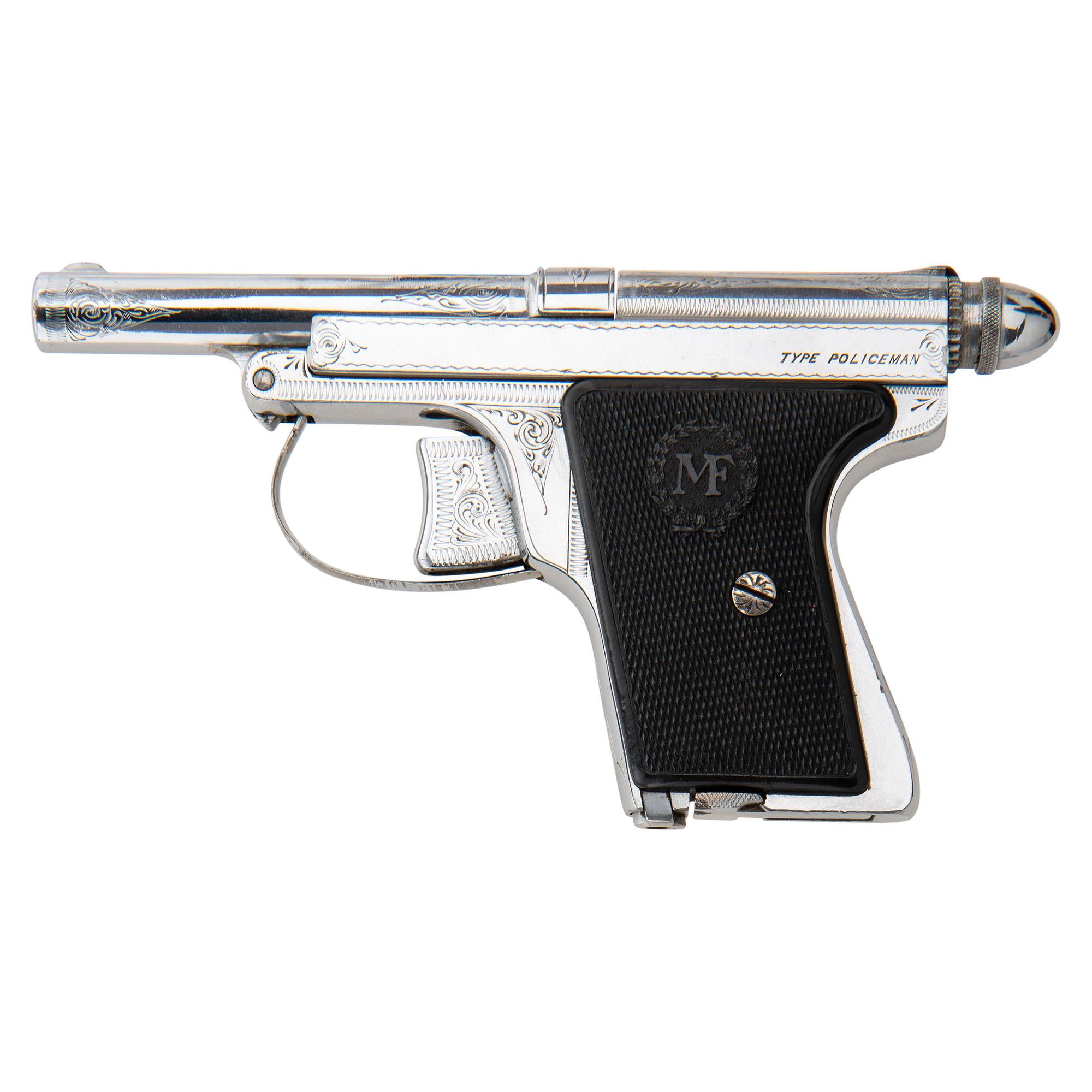 **Nickel Plated and Engraved Le Francais Type Policeman