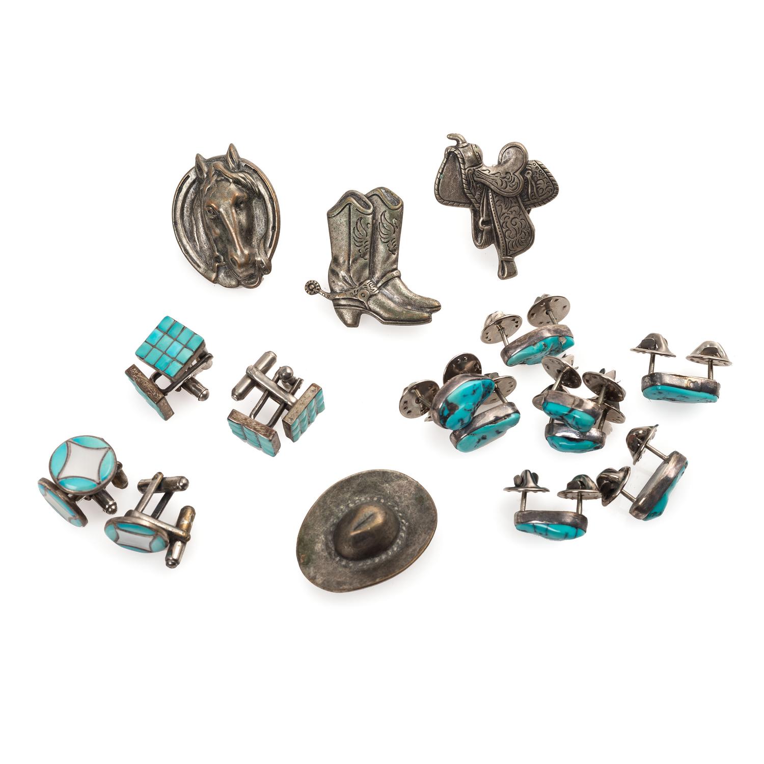 An Assortment of Navajo, Zuni, and Southwestern-Style Jewelry Items