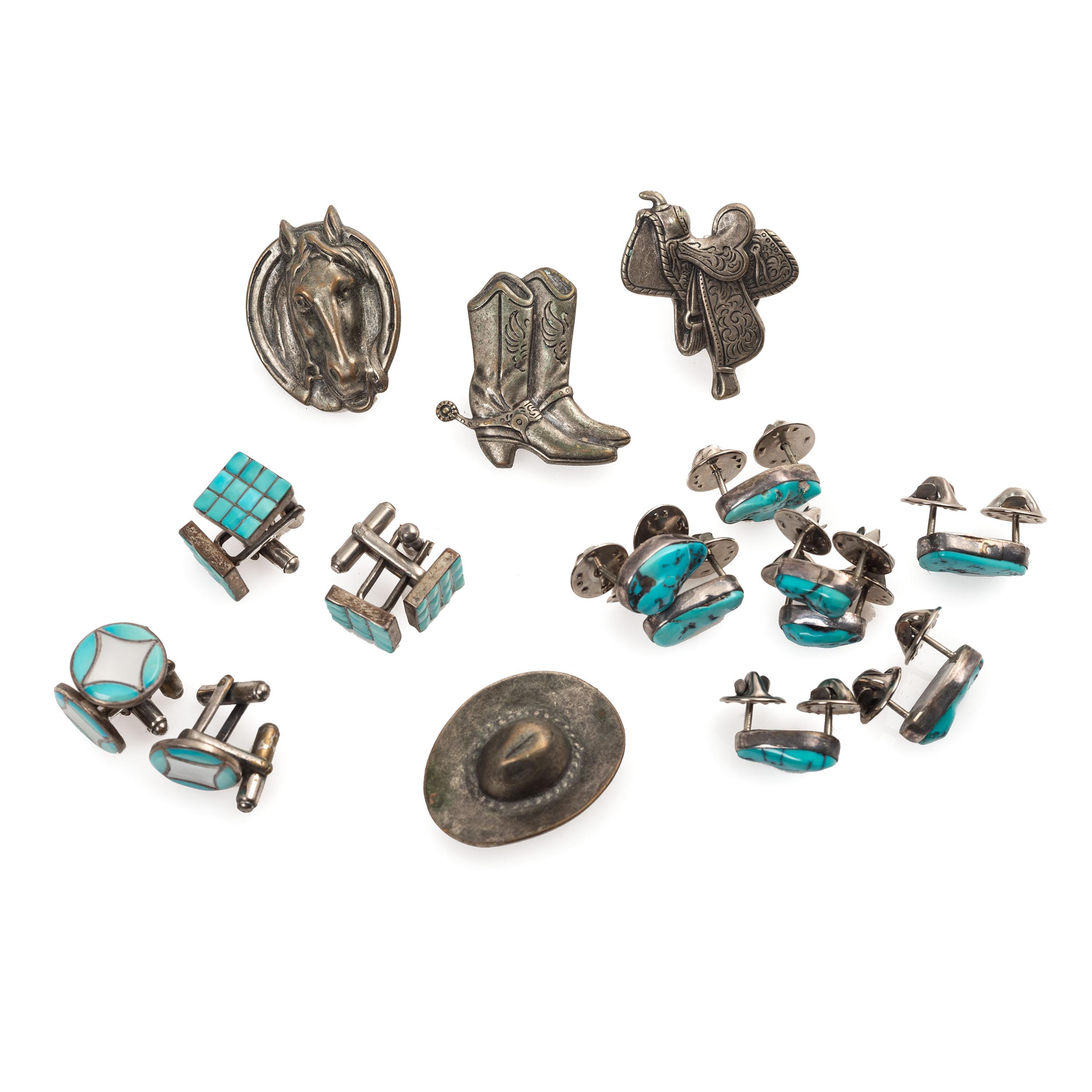 An Assortment of Navajo, Zuni, and Southwestern-Style Jewelry Items