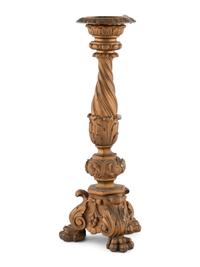 A Gilt Bronze Pricket Stick