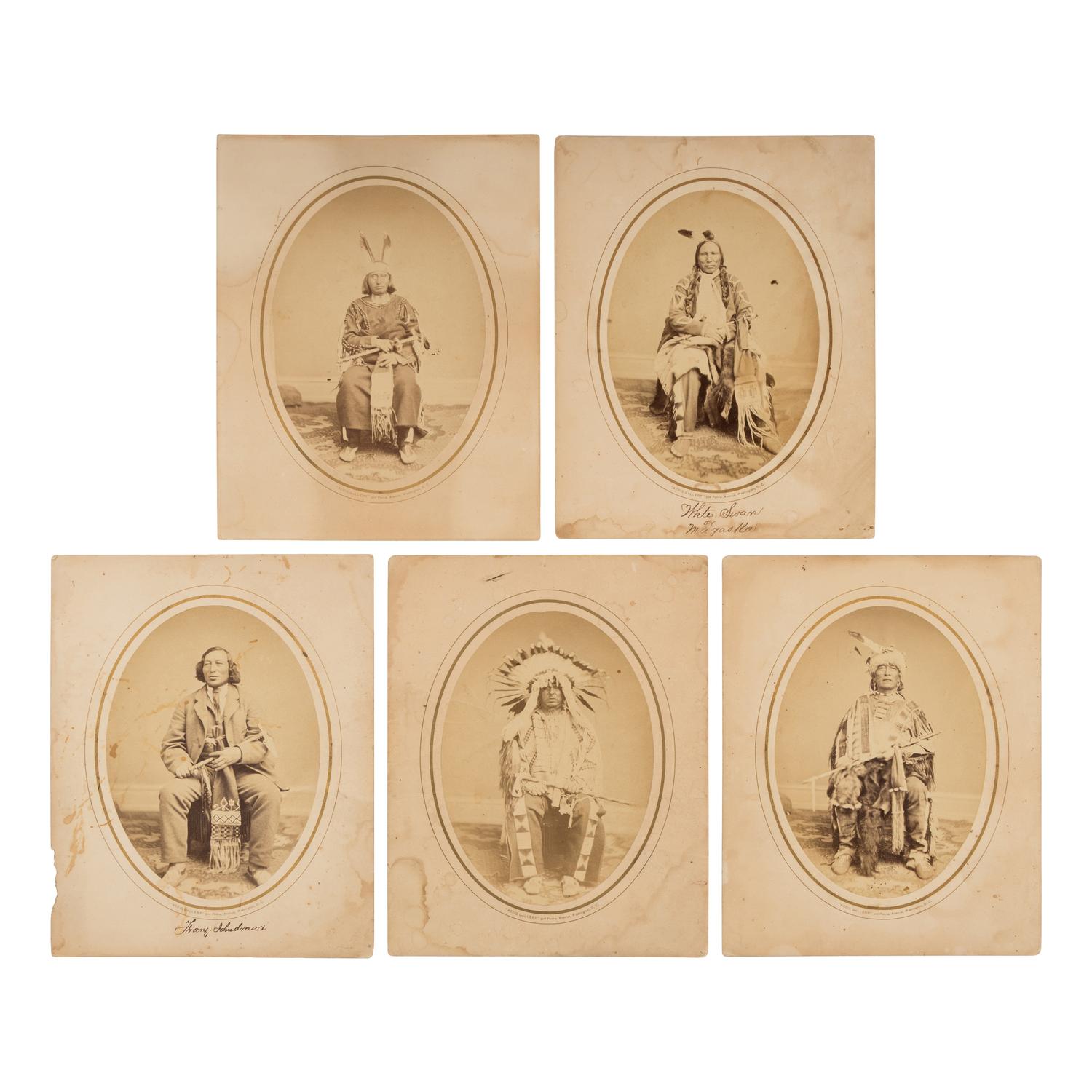Identified Yankton Sioux Leaders. Washington, DC, ca 1867-1868