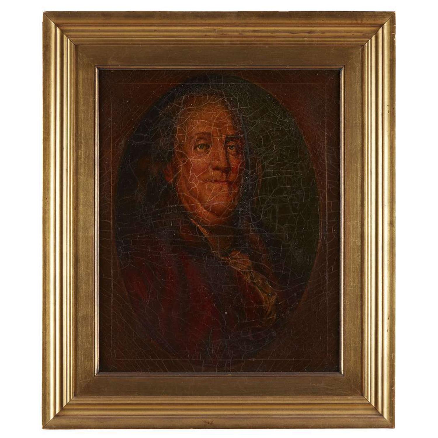 American School 19th century Portrait of Benjamin Franklin (1705-1790)