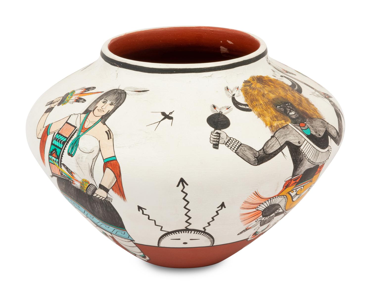 Pottery Jar with Dancers