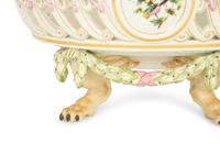 A Meissen Porcelain Footed Center Basket — 19th Century