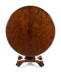 A Regency Style Mahogany Tilt-Top Center Table