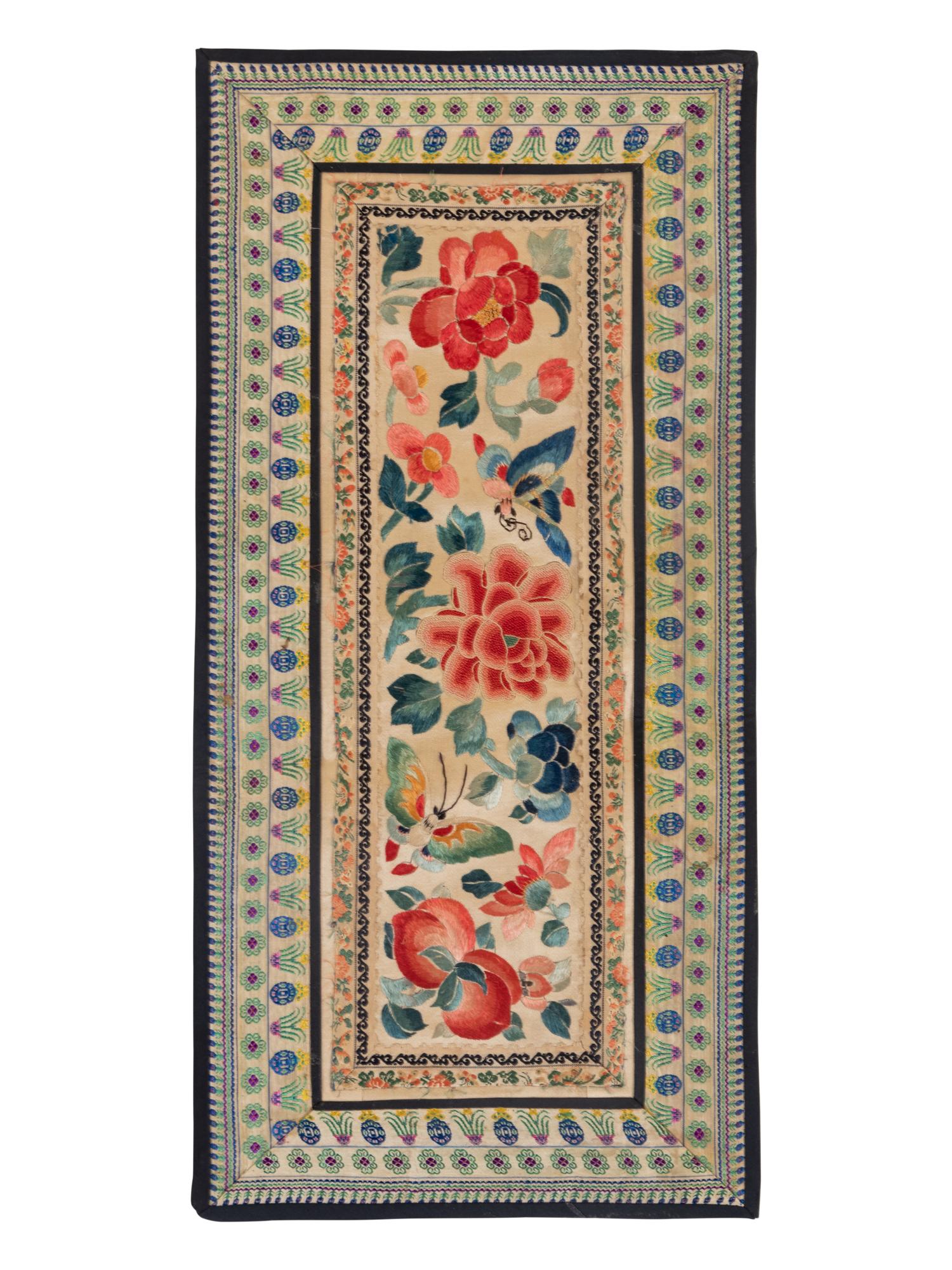 Nine Chinese Embroidered Silk Articles