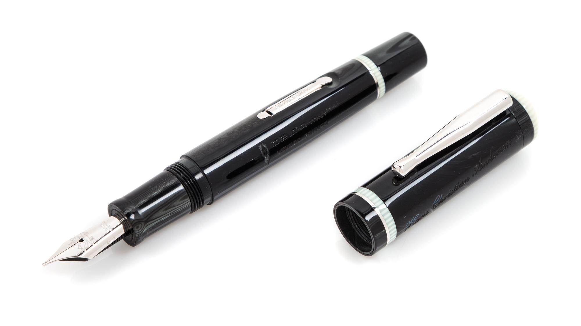 A Delta Hans Christian Andersen Limited Edition Fountain Pen and Ink Set