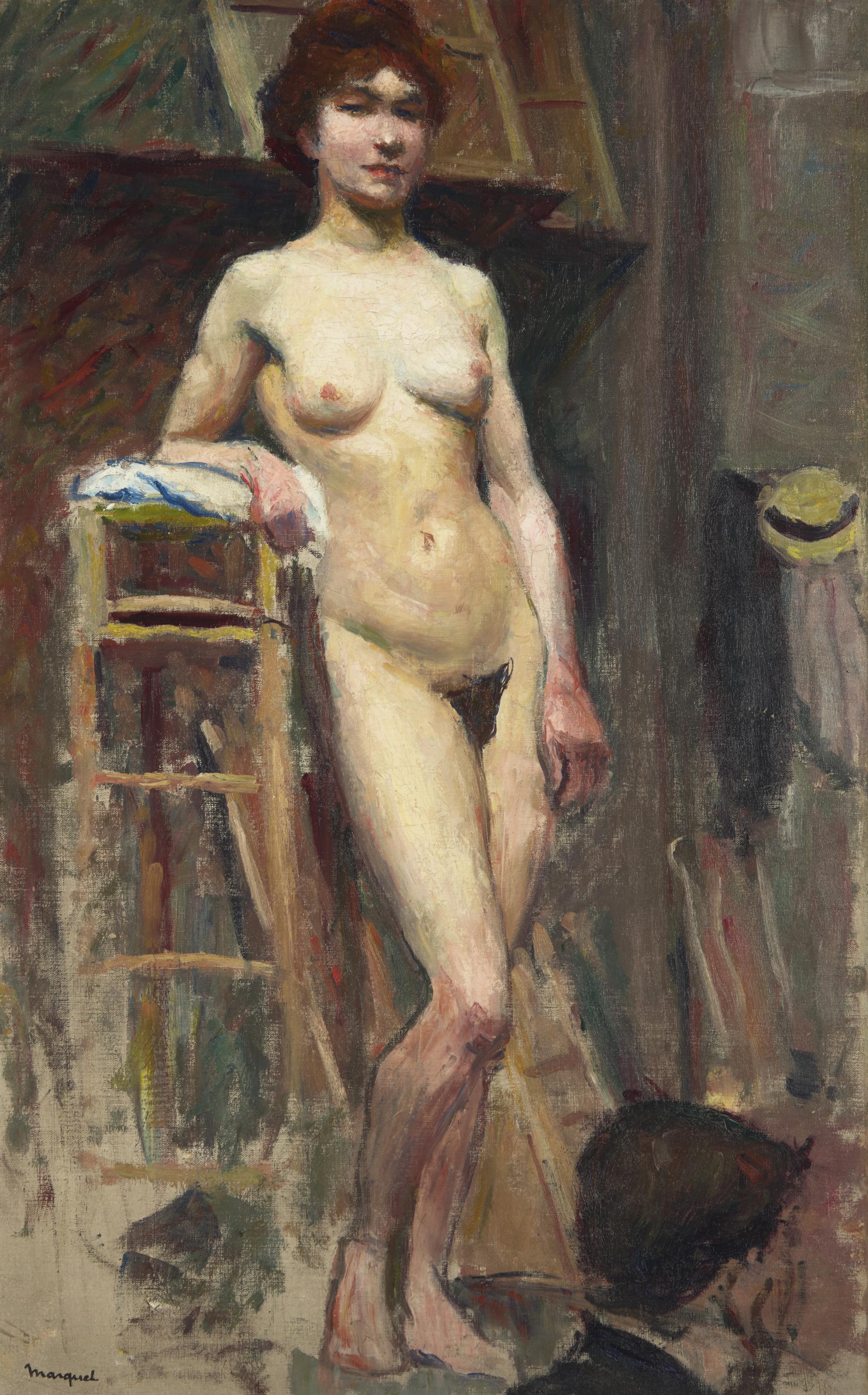Albert Marquet (French, 1875-1947) — Femme Nue Debout dans un Atelier , c. 1900