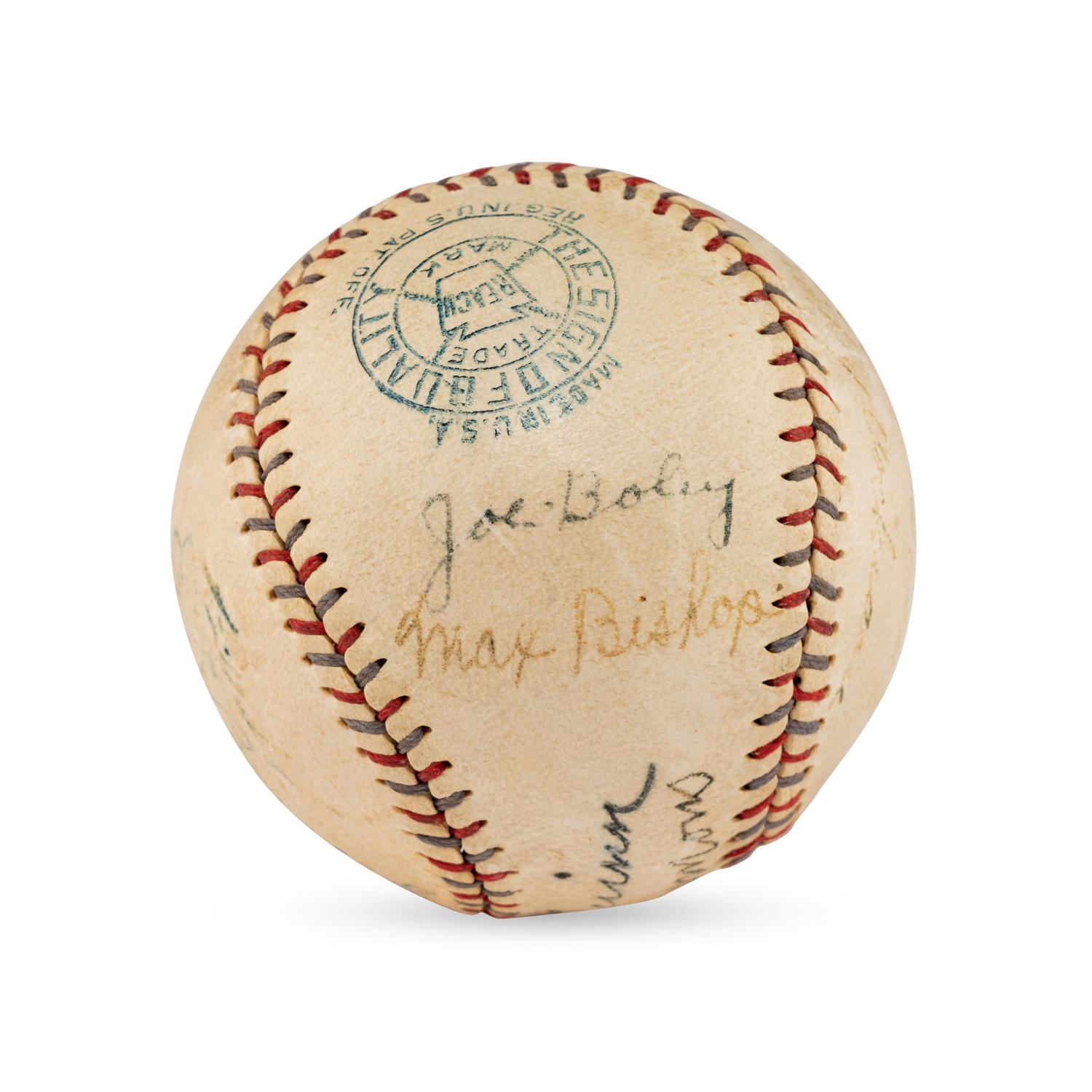 A 1929 World Series Champions Philadelphia Athletics Team Signed Autograph Baseball Featuring Mickey Cochrane (JSA Letter of Authenticity)