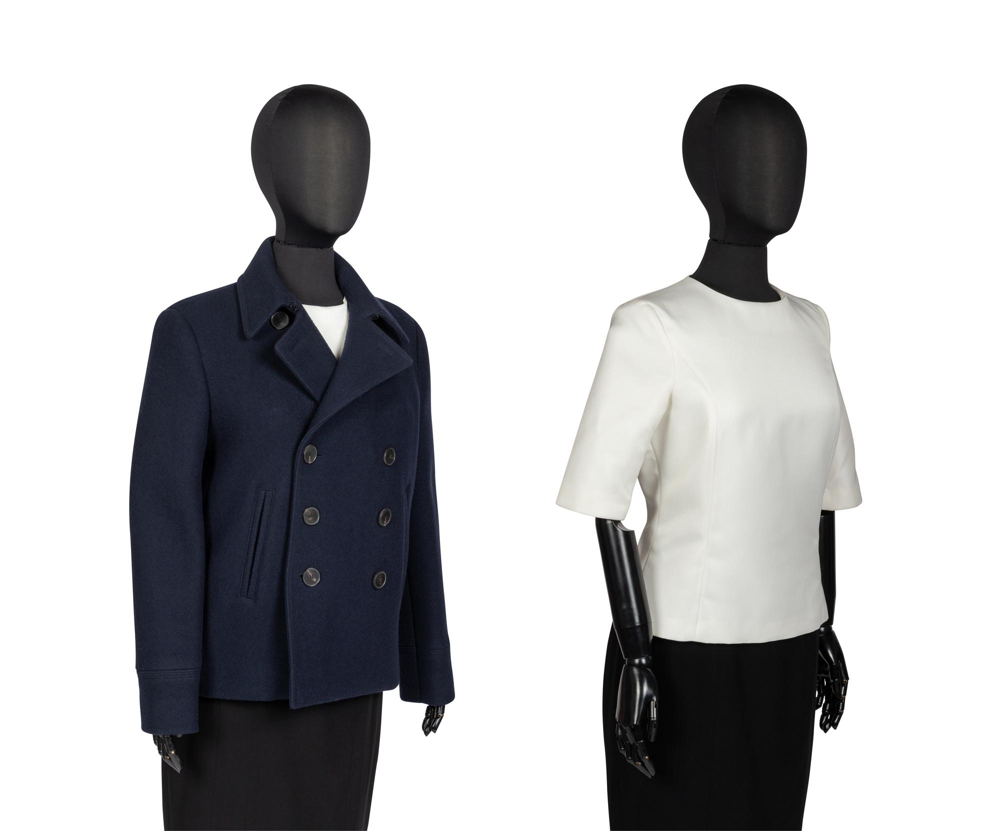 Maria Grazia for Christian Dior Pea Coat and Silk Top, 2020s
