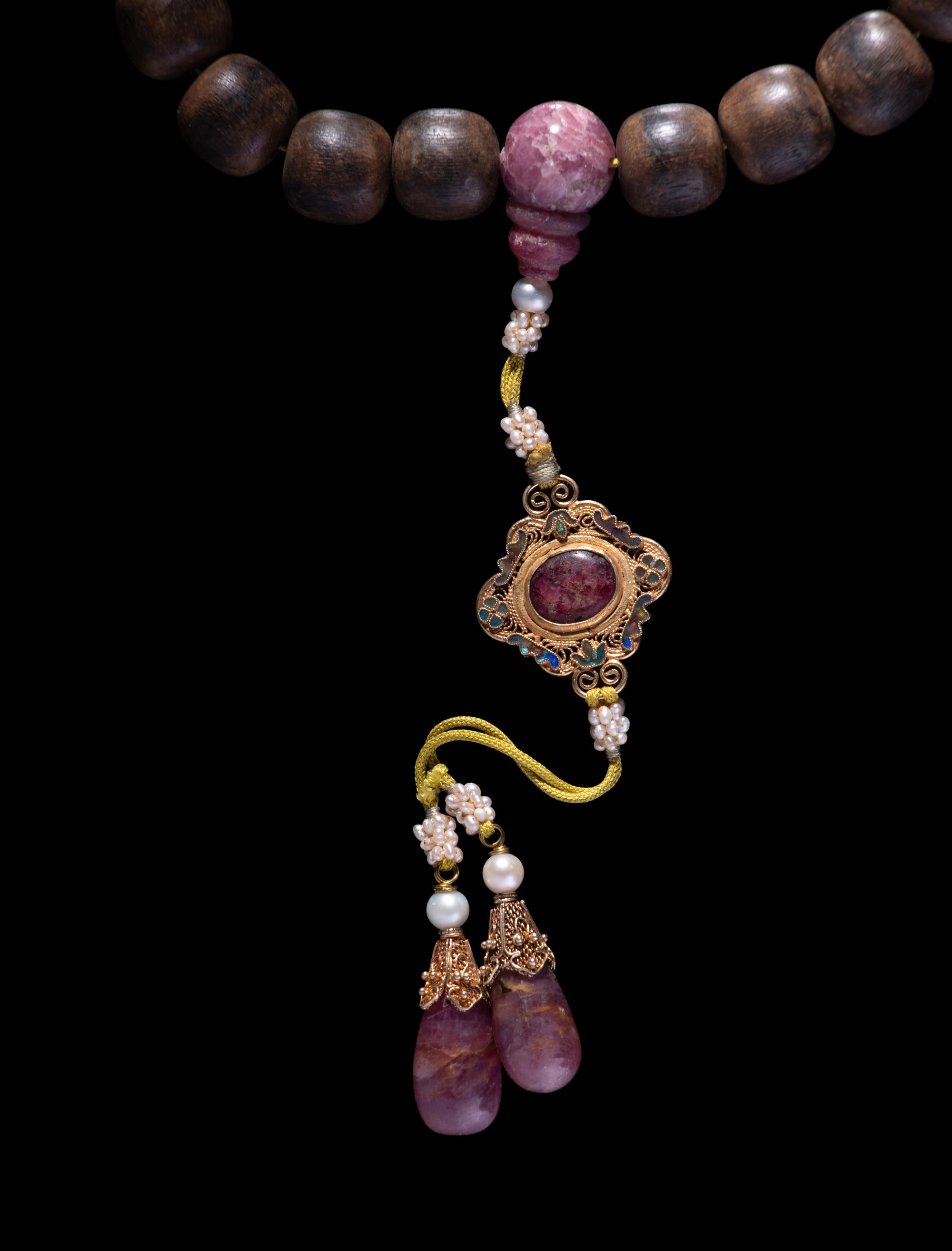 A Strand of Chinese Aloeswood Praying Beads