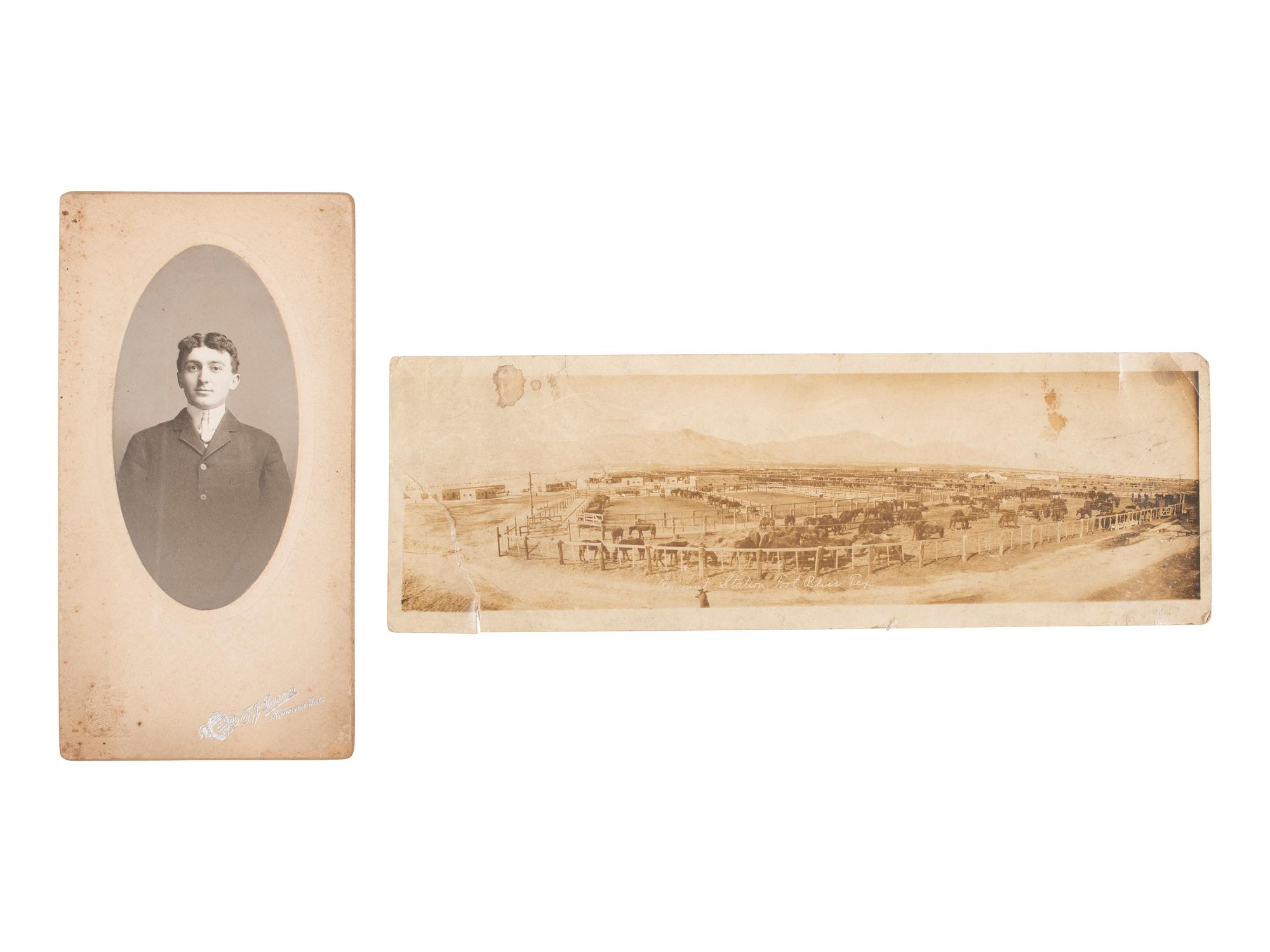 [WORLD WARS]. Archive featuring WWI photo album with scarce photographs from the Russian front.