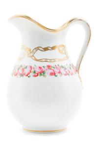An English Transfer Decorated Pitcher Height 7 1/4 inches. — MINTON