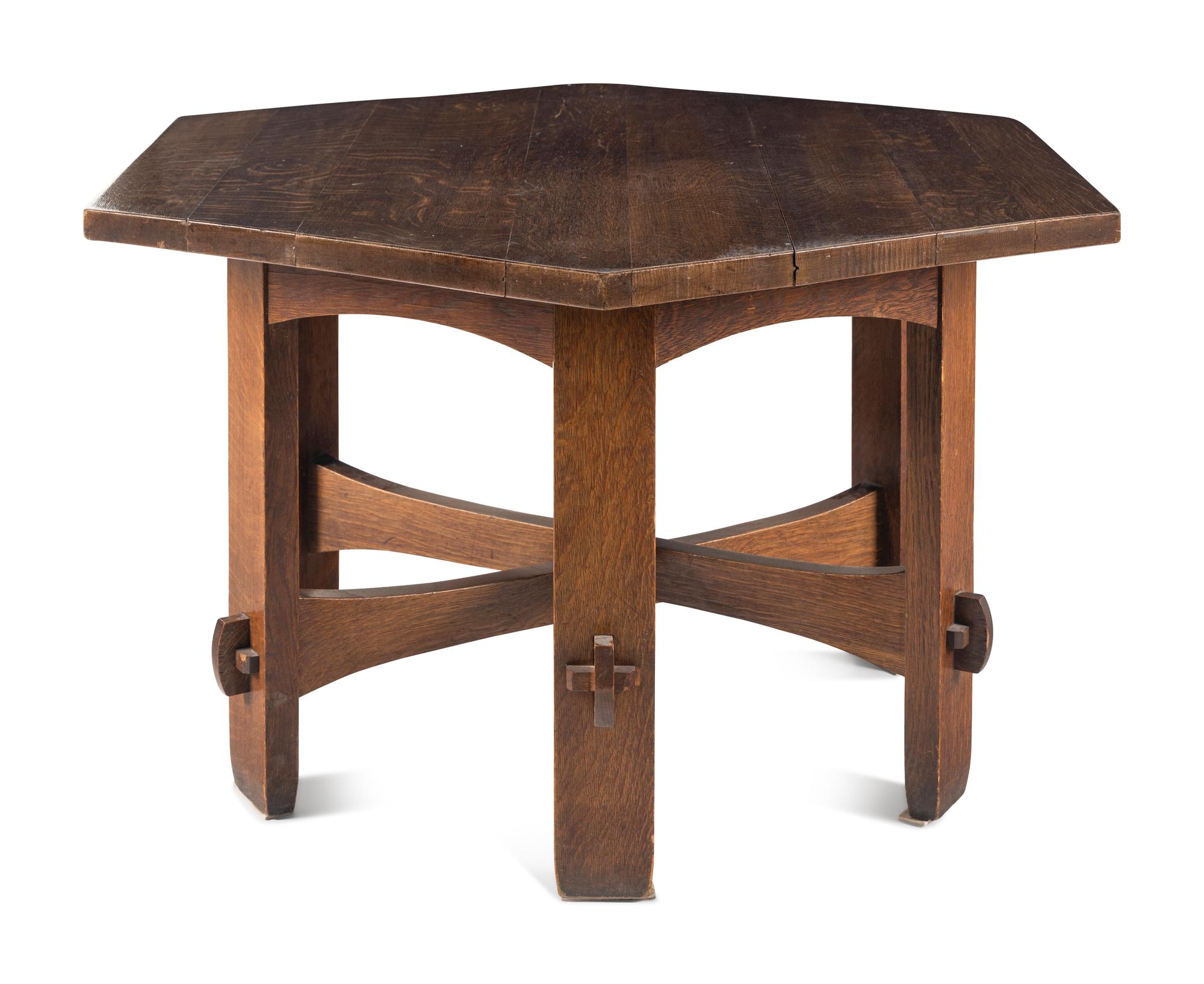 Hexagonal Table, model 410-L, c. 1902