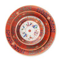 A Collection of Herend Red Dynasty Porcelain Articles