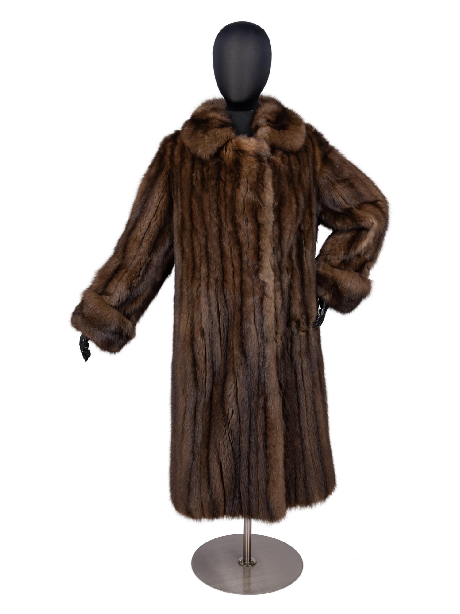 Birger Christensen Sable Fur Coat, 2000s