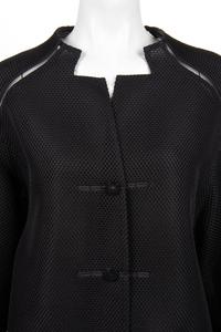 Ralph Rucci Polyester Mesh Jacket with Net Inserts